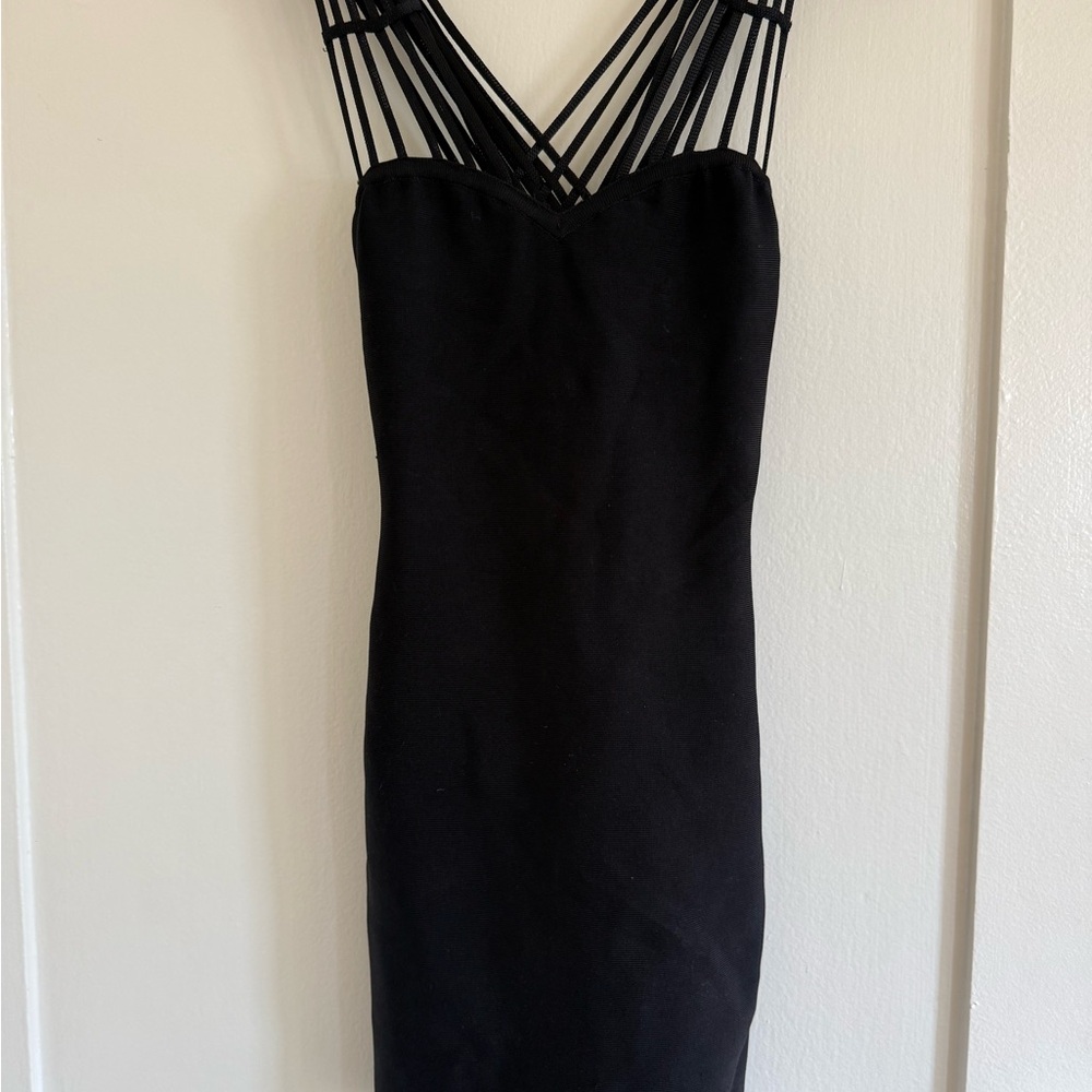 Marciano Black Strapless Dress